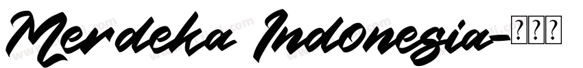 Merdeka Indonesia字体转换